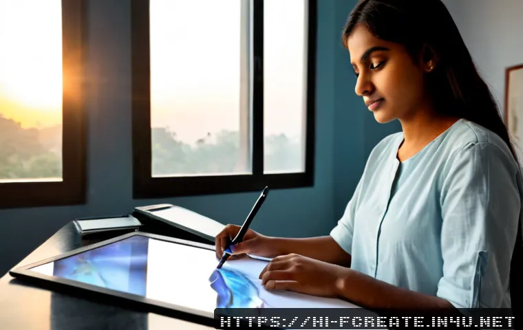 디지털 예술과 창작 혁신의 패러다임 - Photorealistic modern creative studio in India, a Hindi-speaking young adult digital artist wearing ...